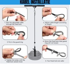 W&Z® Home Fitness Kabelsysteem 19-delig Set -Krachtstation Thuis Sporten Met Triceps Touw - Krachttraining - Lat Pulley -Merkloos Winkel 1200x1113 10