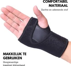 U Fit One® 1 Stuk Rechts Polsbrace - Carpaal Tunnel Syndroom - Wrist Wraps - Polsbandage - Wrist Support - RSI - Pols Ondersteuning & Versteviging - Polssteun - Polsbeschermer - Fitness - Golf - Ufitone -Merkloos Winkel 1200x1113 12