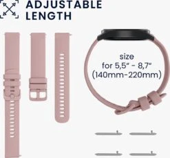 Kwmobile 2x Armband Voor Garmin Venu Sq Music / Sq - Bandjes Voor Fitnesstracker In Donkerblauw / Oudroze -Merkloos Winkel 1200x1114 14