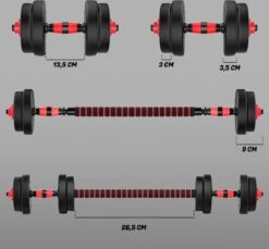 ForzaFit Halterset 15kg - Dumbbelset - Barbell Halterstang Met Gewichten - Fitness Stang - Zwart 13 ForzaFit Halterset 15kg - Dumbbelset - Barbell Halterstang Met Gewichten - Fitness Stang - Zwart -Merkloos Winkel 1200x1114 3