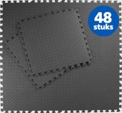 SWILIX ® Puzzelmat - 48 Stuks - 237 X180 X 1.2 (48 X 31x 31cm) - 4,26 M² Zachte Vloermat - Zwart -Merkloos Winkel 1200x1114 9