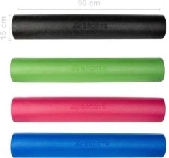 ScSPORTS® Foam Roller - Pilates Rol - Zwart - 90 X 15 Cm - Yoga Roller 12 ScSPORTS® Foam Roller - Pilates Rol - Zwart - 90 X 15 Cm - Yoga Roller -Merkloos Winkel 1200x1115