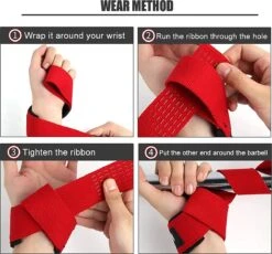 U Fit One Rood Lifting Straps - Anti Slip Deadlift Straps - Padded Straps - Bodybuilding - Gewichtshef - Powerlifting - Wrist Wraps - Fitness - Lifting Belt - Gym Straps -Merkloos Winkel 1200x1116 17