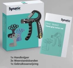 Bynatic Handtrainer Set - Grip Trainer Voor Fitness - Verstelbare Handknijper - Knijphalter Gripper - Onderarm Trainer Set - Handgripper Voor Pols & Vinger - Grip Strength Trainer Verstelbaar - Geschikt Voor Man & Vrouw -Merkloos Winkel 1200x1118 3