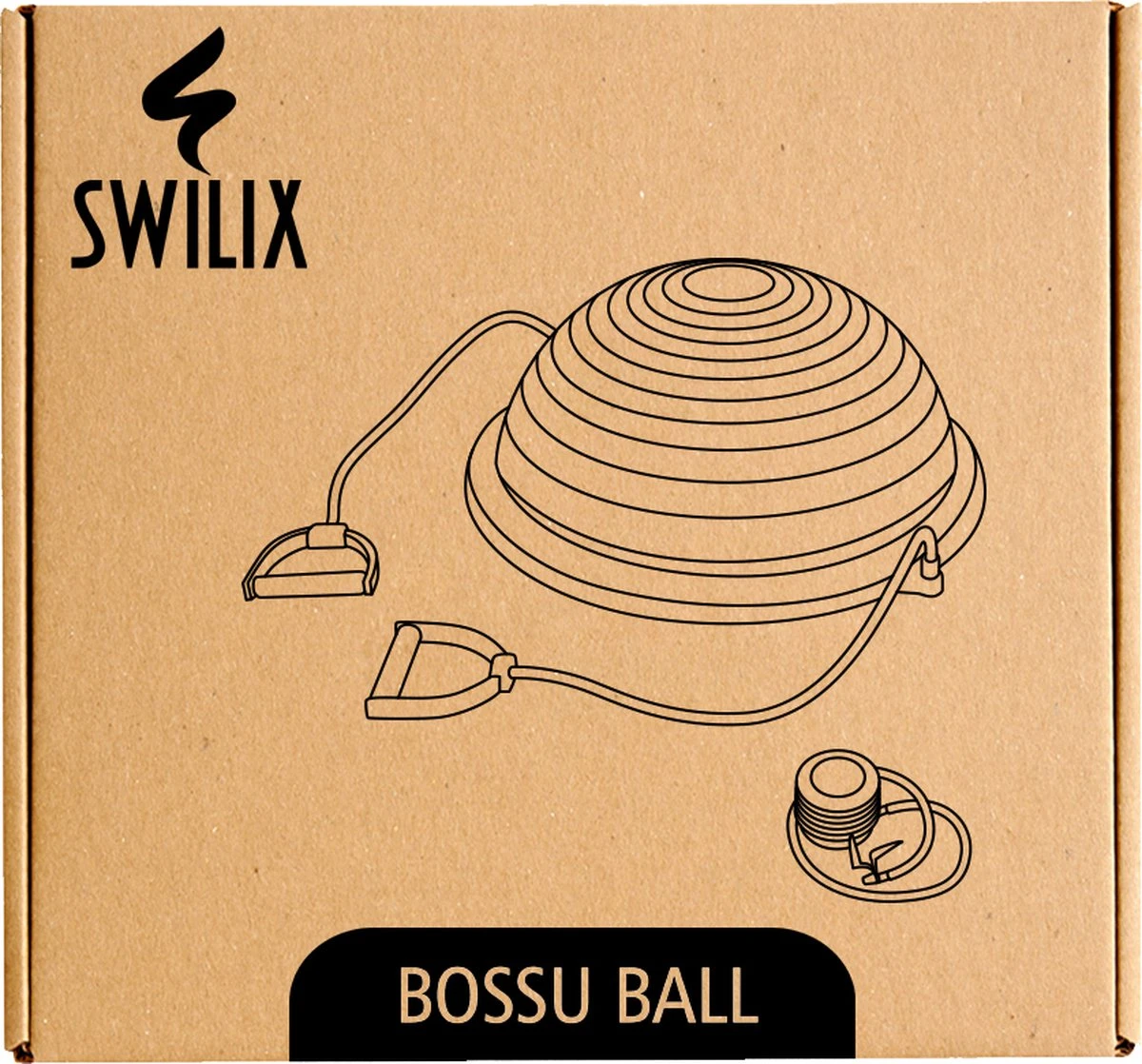 SWILIX ® Balanstrainer - Balance Board Met Weerstandsbanden - Balansbord Blauw 4 SWILIX ® Balanstrainer - Balance Board Met Weerstandsbanden - Balansbord Blauw - Afbeelding 2