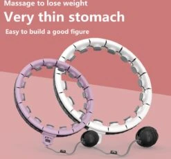 Merkloos Verstelbare Fitness Hoelahoep - Hoelahoep - Weighted Hula Hoop - Volwassenen Hoelahoeps - Wit - 2 Kg -Merkloos Winkel 1200x1119 4