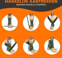 Pulaif Enkelbrace Voor Ondersteuning En Het Voorkomen Van Blessures – Comfortabel Bij Alle Sporten - One Size – Verstelbaar – Enkelbandage - Enkelband - Enkelbraces -Merkloos Winkel 1200x1120 34