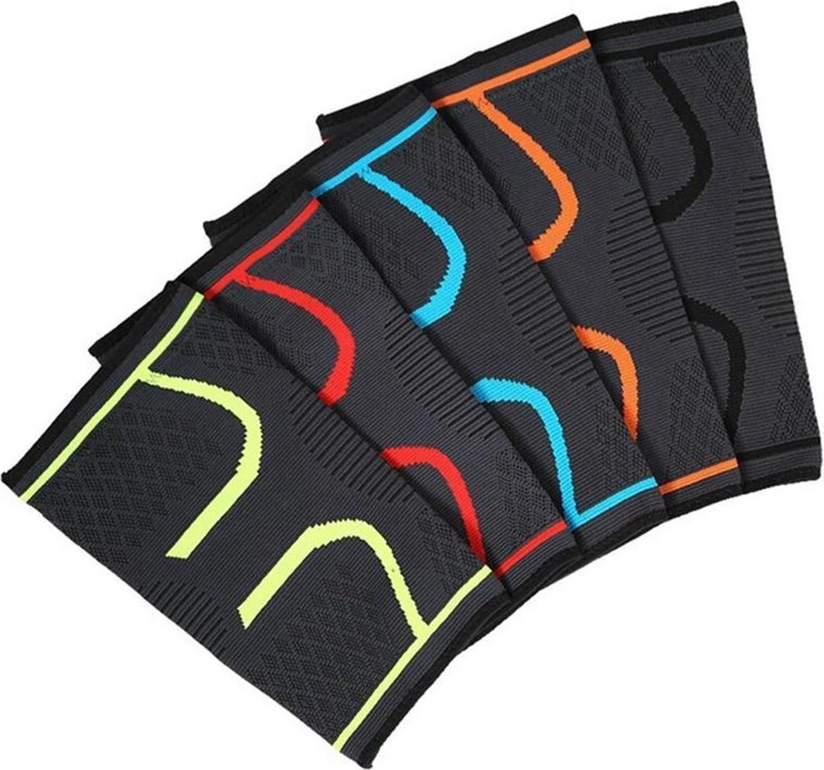 Compressie Knie Brace - Elastisch Bandage - Band - Strap - Sleeve - Kousen - Warmers - Blessures - Sport Ondersteuning - Knee Support - Vrouwen - Mannen - Maat: L - 1 Stuk - Blauw-zwart 3 Compressie Knie Brace - Elastisch Bandage - Band - Strap - Sleeve - Kousen - Warmers - Blessures - Sport Ondersteuning - Knee Support - Vrouwen - Mannen - Maat: L - 1 Stuk - Blauw-zwart