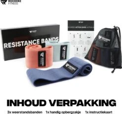 Weerstandsbanden - Booty Band - Resistance Band - Fitness Elastiek Aztec - 3 Stuks Met Opbergzakje Van Rockerz Fitness® -Merkloos Winkel 1200x1122 9