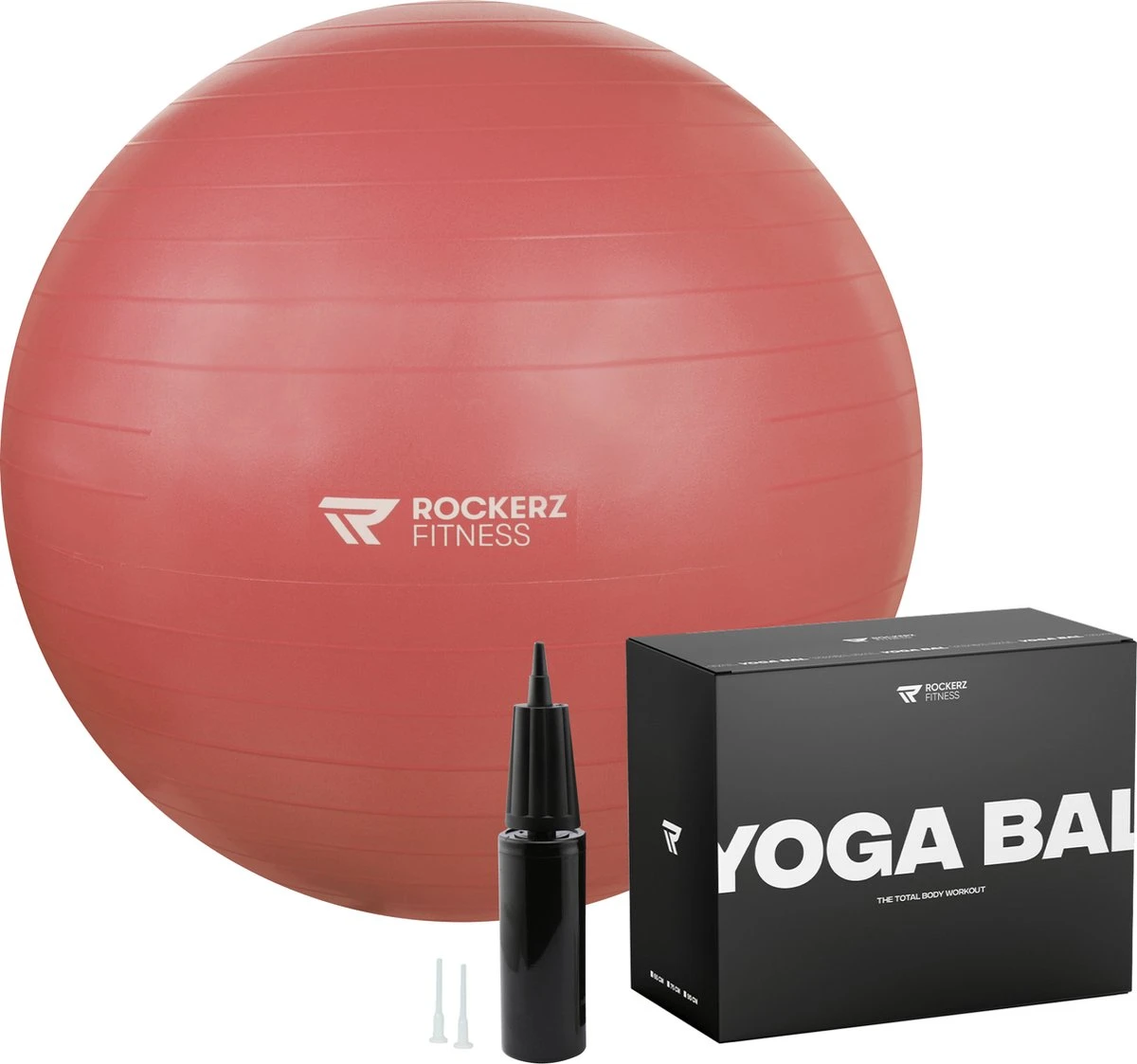 Rockerz Fitness® - Yoga Bal Inclusief Pomp - Pilates Bal - Fitness Bal - Zwangerschapsbal - Goede Houding Bij Het Thuiswerken - 65 Cm - Kleur: Rose Gold 3 Rockerz Fitness® - Yoga Bal Inclusief Pomp - Pilates Bal - Fitness Bal - Zwangerschapsbal - Goede Houding Bij Het Thuiswerken - 65 Cm - Kleur: Rose Gold