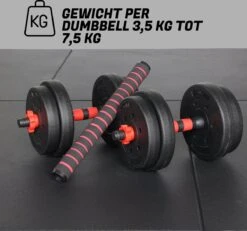 ForzaFit Halterset 15kg - Dumbbelset - Barbell Halterstang Met Gewichten - Fitness Stang - Zwart 10 ForzaFit Halterset 15kg - Dumbbelset - Barbell Halterstang Met Gewichten - Fitness Stang - Zwart -Merkloos Winkel 1200x1123 4