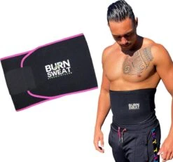 Fit Met Bruno - Waist Trainer - Roze - Thermische Zweetband En Afslankband - One Size - Corset - Waist Shaper