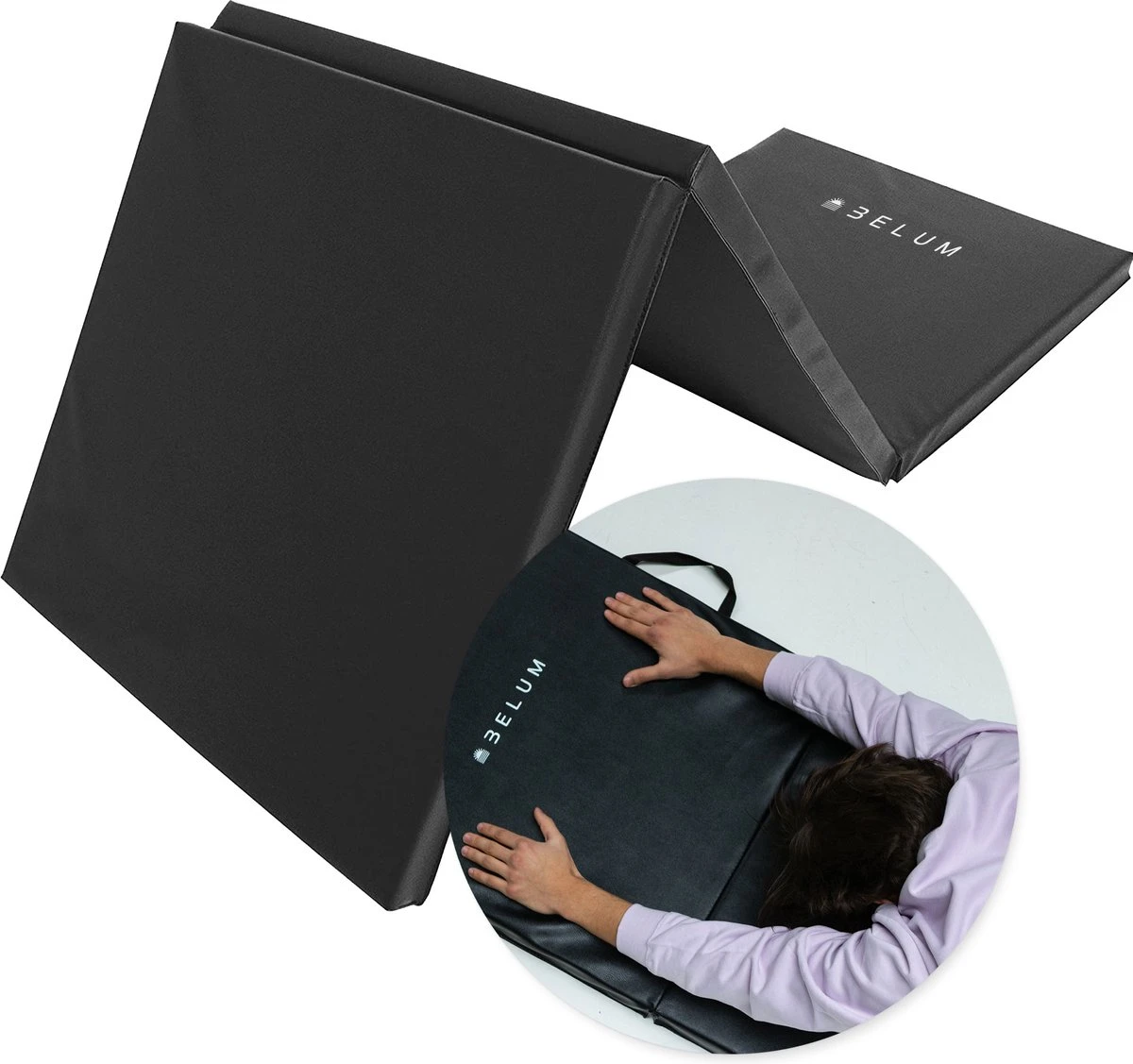 Yoga Mat Opvouwbaar Yogamat Fitness Mat Fitnessmat - Sport Mat - Fitnessmat Opvouwbaar - Multifunctioneel - 3-delig - 180x60cm - 5cm Dik - Zwart - Belum 3 Yoga Mat Opvouwbaar Yogamat Fitness Mat Fitnessmat - Sport Mat - Fitnessmat Opvouwbaar - Multifunctioneel - 3-delig - 180x60cm - 5cm Dik - Zwart - Belum