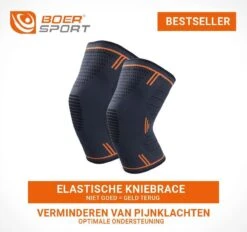 Boersport ®| Elastische Kniebrace | Steun Tijdens Sporten| Dames & Heren| 2 Stuks | L -Merkloos Winkel 1200x1128 158