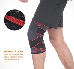 Boersport ® | Orthopedische Kniebrace| Kniebandage Tijdens Sporten | Dames & Heren |Rood| M -Merkloos Winkel 1200x1128 170