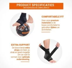 Boersport ® | Orthopedische Enkelbrace Tijdens Sporten | Enkelbandage Maat 42-45 | XL -Merkloos Winkel 1200x1128 188