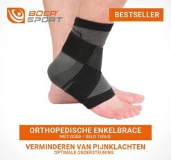 Boersport ® | Orthopedische Enkelbrace Tijdens Sporten | Enkelbandage Maat 42-45 | XL -Merkloos Winkel 1200x1128 190