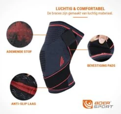 Boersport ® | Orthopedische Kniebrace| Kniebandage Tijdens Sporten | Dames & Heren |Rood| L 21 Boersport ® | Orthopedische Kniebrace| Kniebandage Tijdens Sporten | Dames & Heren |Rood| L -Merkloos Winkel 1200x1128 207