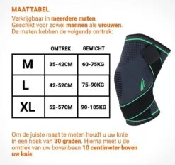 Boersport ® | Orthopedische Kniebrace| Kniebandage Tijdens Sporten | Dames & Heren |Groen| M -Merkloos Winkel 1200x1128 23