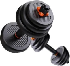 Active Panther Dumbbell Set 40 Kg - Zwart/Oranje Verstelbare Halter, Dumbbell & Kettlebell Stang 40 Kg Totaal -Merkloos Winkel 1200x1130 3
