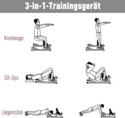 HOMCOM Beentrainer Squats Buik Billen Trainer Sissy Squat Verstelbaar Rolbaar A91-069-1 -Merkloos Winkel 1200x1130 5