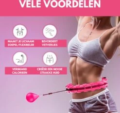Hula Hoop Fitness - Met Gewicht - Hoepel Fitness - Volwassenen & Kinderen - Roze - Afvallen - Afslanken -Merkloos Winkel 1200x1130 8