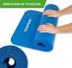 Tunturi Fitnessmat - Yogamat - Sportmat Gemaakt Van Zacht NBR Materiaal - 180 X 60 X 1,5cm - Blauw - Incl. Gratis Fitness App 11 Tunturi Fitnessmat - Yogamat - Sportmat Gemaakt Van Zacht NBR Materiaal - 180 X 60 X 1,5cm - Blauw - Incl. Gratis Fitness App -Merkloos Winkel 1200x1131 11