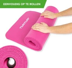 Tunturi Fitnessmat - Yogamat - Sportmat Gemaakt Van Zacht NBR Materiaal - 180 X 60 X 1,5cm - Roze - Incl. Gratis Fitness App -Merkloos Winkel 1200x1131 13