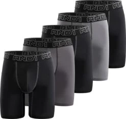 5 Pack AND1 Lange Sport Boxershorts Maat XL