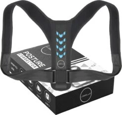 LEBELLE® Postuur Corrector Blauw - Comfortabele Medische Verstelbare Houding Corrector - Houding Correctie - Rugcorrector - Boven Rugbrace - Schouderband - Schouderbrace - Schouders - Rug - Unisex - Onesize + E-Book -Merkloos Winkel 1200x1134 26