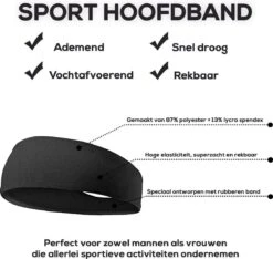 Fit Evolve® Sport Hoofdband Dames En Heren - Haarband - Zweetband Hoofd - Sporthaarband - 2 Stuks -Merkloos Winkel 1200x1135 16