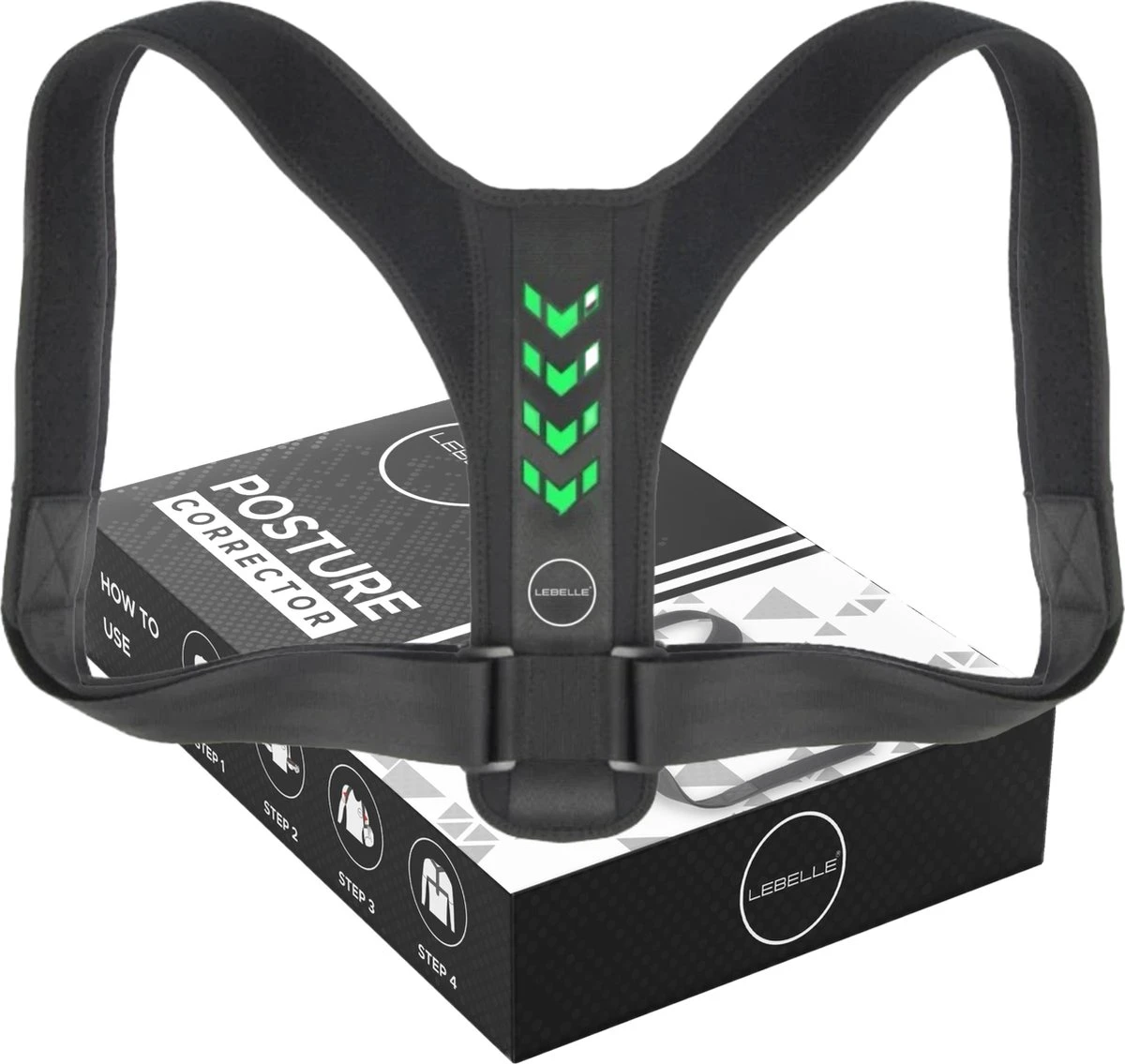 LEBELLE® Postuur Corrector Groen - Comfortabele Medische Verstelbare Houding Corrector - Houding Correctie - Rugcorrector - Boven Rugbrace - Schouderband - Schouderbrace - Schouders - Rug - Unisex - Onesize + E-Book 7 LEBELLE® Postuur Corrector Groen - Comfortabele Medische Verstelbare Houding Corrector - Houding Correctie - Rugcorrector - Boven Rugbrace - Schouderband - Schouderbrace - Schouders - Rug - Unisex - Onesize + E-Book - Afbeelding 5