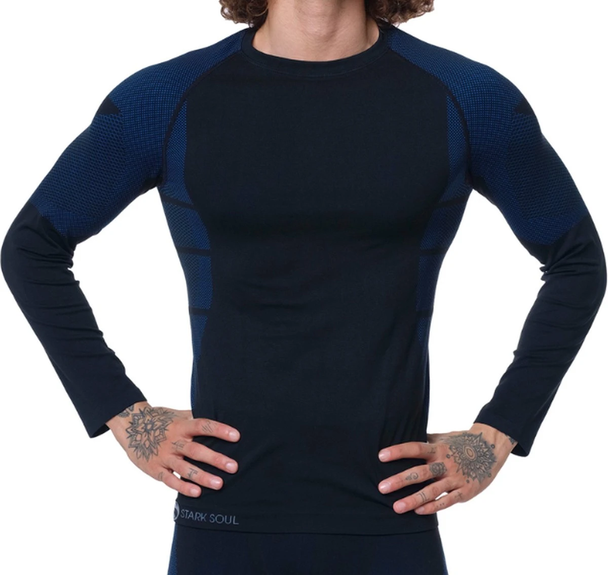 Heren Thermoset - Thermopak - Thermokleding - Lang - Blauw/Zwart - Maat S/M 8 Heren Thermoset - Thermopak - Thermokleding - Lang - Blauw/Zwart - Maat S/M - Afbeelding 6