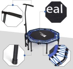 FOXSPORT Trampoline - Jump - Fitness - Volwassene Of Kindertrampoline - Fitness Trampoline Met Handvat - Mini Trampoline - Kleine Trampoline - Sport Trampoline - Inclusief Handgrip - Fitnesstrampolines - 119 Cm -Merkloos Winkel 1200x1136 19