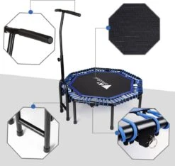 FOXSPORT Trampoline - Jump - Fitness - Volwassene Of Kindertrampoline - Fitness Trampoline Met Handvat - Mini Trampoline - Kleine Trampoline - Sport Trampoline - Inclusief Handgrip - Fitnesstrampolines - 119 Cm -Merkloos Winkel 1200x1136 20