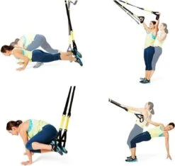 TRX Set - Suspension Trainer Pro Voor Thuis - Inclusief Plafondhaak & Draagtas - Calisthenics -Merkloos Winkel 1200x1136 27