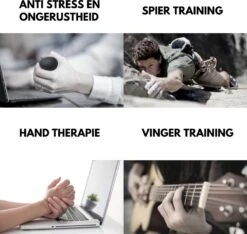 U-Fit One 3 Stuks Stressbal- Stressballen - Fidget - Handtrainer - Handknijper - Knijphalter -Merkloos Winkel 1200x1137 23