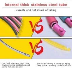 Merkloos Fitness Hoela Hoop | Sport Hoepel - Hula Hoop - Yoga Ring| Perfect Om Af Te Vallen, Je Heupen Shapen En Anti Cellulite! | Aanpasbaar Gewicht | 8 Delen Click-design | Voor Volwassenen En Kinderen| -Merkloos Winkel 1200x1137 25