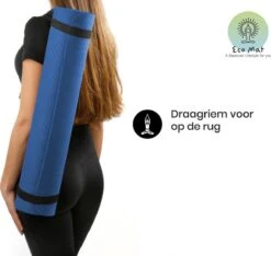 Eco Yoga Mat - Inclusief Draagriem - Fitness Mat Anti Slip - Extra Dik (6 Mm) - 183 X 61 X 0,6 Cm - Donker Blauw - Diverse Kleuren - Hoge Korting -Merkloos Winkel 1200x1138 18