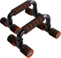 U Fit One® Opdruksteunen - Push Up Bars - Push Up Grips & Stand - Fitness - Workout - Ufitone - Rood