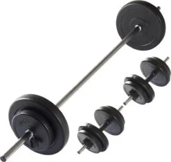 VirtuFit Verstelbare Halterset - Dumbbellset - 30,5 Kg - Zwart