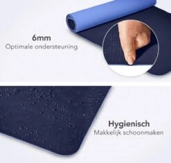 LifeGoods Yogamat - 61x183x0,6cm - Draagriem - Extra Dik - Blauw -Merkloos Winkel 1200x1140 12