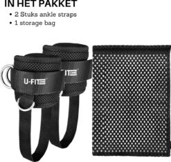 U Fit One 2 Stuks Ankle Strap Fitness - Enkelband - Ankle Cuff Strap - Enkel Straps - Gewichten - Billen Trainer - Billen Lift - Heup Trainer -Merkloos Winkel 1200x1140 18