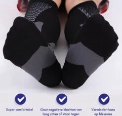 UPSOCKS® Hoge Compressie Sokken - De Perfecte Sok Voor Tijdens Het Sporten/hardlopen - Unisex - HEALTHY SOCKS - Ademend - Pijnverlichtend - Bloedcirculatie – Antislip - Compressiekousen -Merkloos Winkel 1200x1140 24