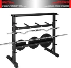 Halterrek - Halterstandaard - Halter Standaard - Dumbbell Rek - Gewichtenrek - 3 Niveaus - Zwart -Merkloos Winkel 1200x1142 13