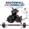 SOUTHWALL Dumbbells Set Verstelbaar Met Halterstang Tot 15kg – Verstelbare Halterset – Fitness Stang – Fitness Gewichten Set – Professionele 2-in-1 Dumbbellset – Gebruiksvriendelijk – Multifunctioneel – Dumbell Set 15 Kg – Rood -Merkloos Winkel 1200x1142 14