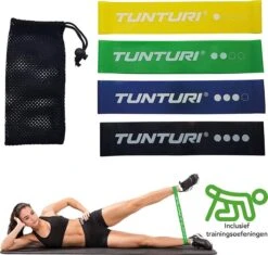 Tunturi 4 Weerstandsbanden Set - Mini Power Body Band - Weerstandsband - Fitness Elastiek - Fitnessband - Trainingsband - Gymnastiekband - Incl. Gratis Fitness App -Merkloos Winkel 1200x1142 22