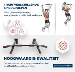 Merkloos Pull Up Bar - Optrekstang Fitness - Chin Up Bar - Pullup Bar - Pull Up Station - Pull Up Stang - Optrekstang Wandmontage - Krachttraining - Wandstang 20 Merkloos Pull Up Bar - Optrekstang Fitness - Chin Up Bar - Pullup Bar - Pull Up Station - Pull Up Stang - Optrekstang Wandmontage - Krachttraining - Wandstang -Merkloos Winkel 1200x1142 33