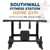 SOUTHWALL Fitness Station – 2-in-1 Pull Up Station En Dip Station Voor Thuis Sporten – Optrekstang Fitness Wandmontage – Dip Bars – Chin Up Bar – Home Gym – Pull Up Bar Muurmontage – Krachttraining – Power Tower – 150kg Draagkracht – Zwart/Rood -Merkloos Winkel 1200x1142 36