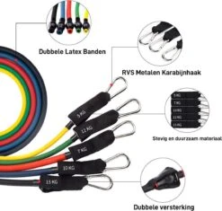 Athletix Weerstandsbanden XL Set - Handvaten - Enkelbanden - Gratis Draagtas & Oefeningen - 5 Resistance Bands 15 Athletix Weerstandsbanden XL Set - Handvaten - Enkelbanden - Gratis Draagtas & Oefeningen - 5 Resistance Bands -Merkloos Winkel 1200x1143 16